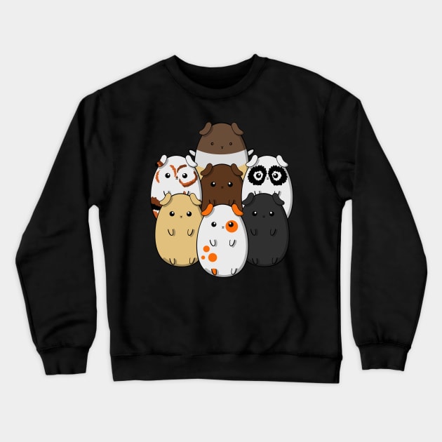 Guinea Pig Gang, a herd of cute guinea pigs having fun. Crewneck Sweatshirt by Catphonesoup